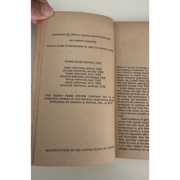 The Twilight Zone, Rod Serling, Short Stories Book, PB Tempo 1970 VTG - Picture 10 of 11